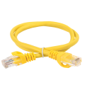 Патч-корд 4 пары, 2хRJ45, 1м, Кат.6, UTP желтый, PVC, ITK PC05-C6U-1M