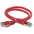 Патч-корд 4 пары, 2хRJ45, 3м, Кат.5e, FTP, красный, PVC, ITK PC04-C5EF-3M