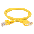 Патч-корд 4 пары, 2хRJ45, 1м, Кат.5e, UTP, желтый, PVC, ITK PC05-C5EU-1M