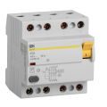 Выключатель дифференциальный ВД1-63S 4Р 40А 300мА, IEK MDV12-4-040-300