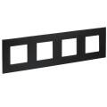 SKANDY Рамка 4-местная SK-F34Bl металл черный IEK