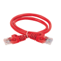 Патч-корд 4 пары, 2хRJ45, 1м, Кат.5e, UTP, красный, PVC, ITK PC04-C5EU-1M
