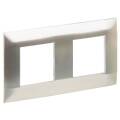 SKANDY Рамка 2-местная SK-F32N металл никель IEK