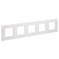 SKANDY Рамка 5-местная SK-F25W стекло арктический белый IEK