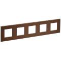SKANDY Рамка 5-местная SK-F35Br металл шоколад IEK