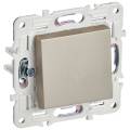 SKANDY Выключатель 1-клавишный кнопочный 10А SK-V14Sh шампань IEK