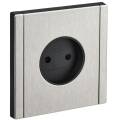 FORTE&PIANO Розетка 1-местная без заземления с защитными шторками винтовое крепление 10А FP717M мета