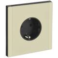 FORTE&PIANO Розетка 1-местная с заземлением без защитных шторок винтовое крепление 16А FP816M металл