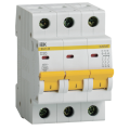 Выключатель автоматический ВА47-29 3Р 20А 4,5кА х-ка D, IEK MVA20-3-020-D