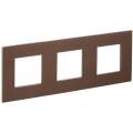 SKANDY Рамка 3-местная SK-F33Br металл шоколад IEK