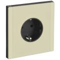 FORTE&PIANO Розетка 1-местная с заземлением с защитными шторками винтовое крепление 16А FP815M метал
