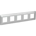 SKANDY Рамка 5-местная SK-F05S серебряный IEK
