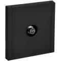 FORTE&PIANO Розетка TV оконечная FP128M металл черный IEK