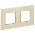 SKANDY Рамка 2-местная SK-F32Sh металл шампань IEK
