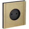 FORTE&PIANO Розетка 1-местная без заземления с защитными шторками винтовое крепление 10А FP617M мета