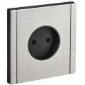 FORTE&PIANO Розетка 1-местная без заземления без защитных шторок винтовое крепление 10А FP718M метал