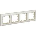 BRITE Рамка 4-местная РУ-4-Бр бежевый/жемчужный IEK