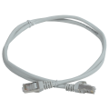 Патч-корд 4 пары, 2хRJ45, 0,5м, Кат.5e, FTP, серый, PVC, GENERICA PC01-C5EF-05M-G