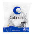 Патч-корд 4 пары, 2хRJ45, 15м, Кат.6, FTP, серый, LSZH, Cabeus PC-FTP-RJ45-Cat.6-15m-LSZH