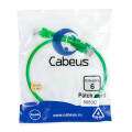 Патч-корд 4 пары, 2хRJ45, 0.5м, Кат.6, UTP, зеленый, PVC, Cabeus PC-UTP-RJ45-Cat.6-0.5m-GN