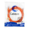 Патч-корд 4 пары, 2хRJ45, 2м, Кат.6, UTP, оранжевый, PVC, Cabeus PC-UTP-RJ45-Cat.6-2m-OR