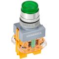 Кнопка управления D7-11D d=22мм 1NC+1NO с подсветкой зеленая GENERICA