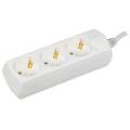 Удлинитель У03 3 места с заземлением 1,5м 3х1мм2 10А/250В GENERICA