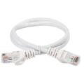 Патч-корд 4 пары, 2хRJ45, 0,5м, Кат.5e, UTP, белый, PVC, GENERICA PC08-C5EU-05M-G