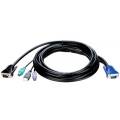 Кабель KVM с разъемами VGA, PS/2 и USB, 3м D-Link KVM-402