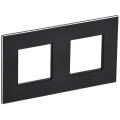 SKANDY Рамка 2-местная SK-F32Bl металл черный IEK