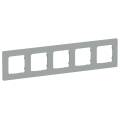 FLITE Рамка 5-местная РУ-5-К-ФлС серый IEK