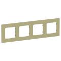 FLITE Рамка 4-местная РУ-4-К-ФлО оливковый IEK
