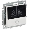 BRITE Кнопка звонка с индикацией для отелей 10А ВС10-1-9-БрАБ арктический белый IEK