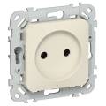 FLITE Розетка без заземления без защитных шторок 10А РС01-0-ФлСл сливочный IEK
