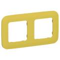 FLITE Рамка 2-местная РУ-2-А-ФлЖК желтый карри IEK