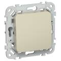 FLITE Выключатель 1-клавишный проходной 10А ВС61-1-0-ФлШ шампань IEK