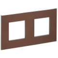 SKANDY Рамка 2-местная SK-F32Br металл шоколад IEK