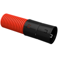 Труба гофрированная двустенная ПНД, d110мм, 50м, красная, IEK CTG12-110-K04-050-R