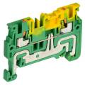Клемма пружинная CP-PEN, Push-in, земля, 1,5мм2, желто-зеленая, IEK YCT21-00-K52-001