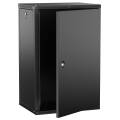 ITK LINEA W Шкаф настенный 18U 600х450мм дверь металл черный 2.0