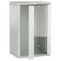 ITK LINEA W Шкаф настенный 18U 600х450мм дверь стекло серый 2.0