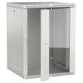 ITK LINEA W Шкаф настенный 15U 600х600мм дверь стекло серый 2.0