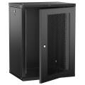 ITK LINEA W Шкаф настенный 15U 600х450мм дверь перфорированная черный 2.0