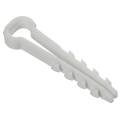 Дюбель-хомут 8х5мм для плоского кабеля нейлон белый (100шт/упак) GENERICA