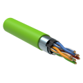 Кабель FTP 4 пары, Кат.5e, внутр., 0,52мм, зLSZH, еленый, 305м, ITK LC1-C5E04-322