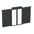 Дверь раздвижная изолир. для шкафов 47U, 1200мм, черная, ITK ZP-FD05-47U-1200-R