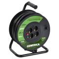Катушка УК50 с термозащитой 4 места 2P+PE/50м 3х1,5мм2 GENERICA