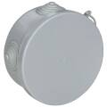 Коробка распаячная КМ для открытой проводки D=85х40мм IP54 4 гермоввода (7035) GENERICA