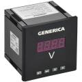 Вольтметр цифровой щитовой однофазный DO RS-485 96х96мм LED GENERICA