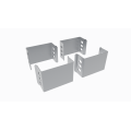 Комплект для скрепления шкафов серии SXT, ТXQ (4 скобы + 16 винтов), серый, DANNMAN 4064167
